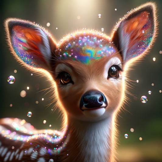 Bedazzled Baby Deer - Art Print