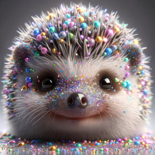 Bedazzled Baby Hedgehog - Art Print
