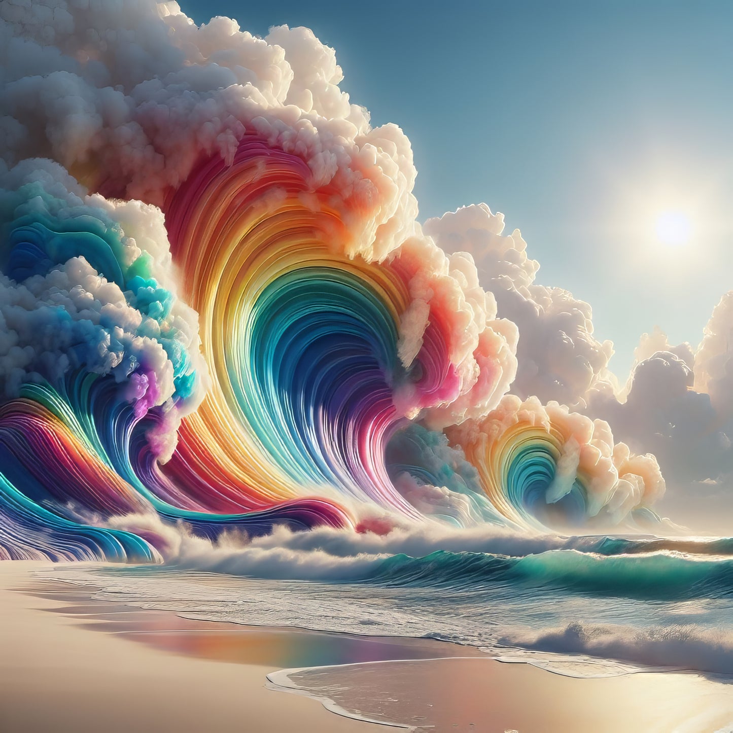 Rainbow Surge - Art Print